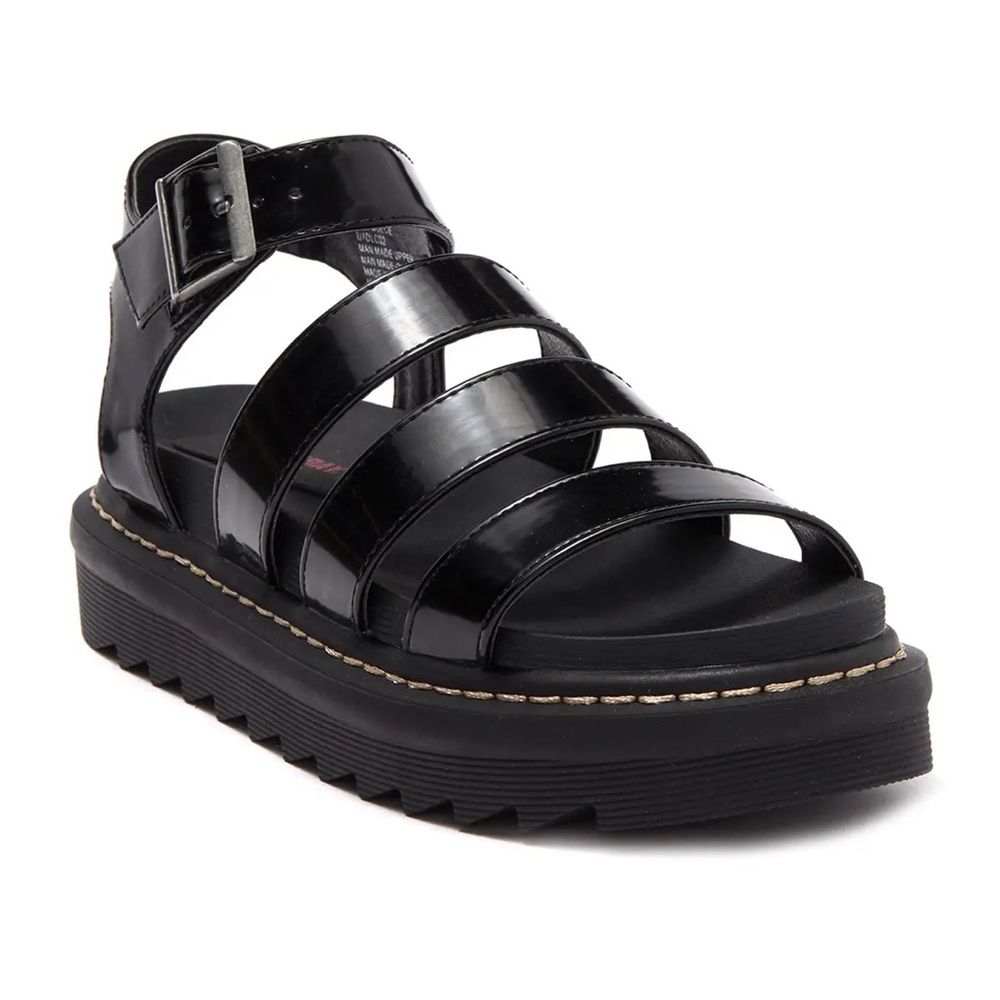 Unionbay Dulce chunky platform sandals strappy Black